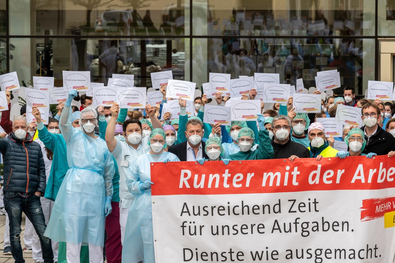 Protest Spitalsmitarbeiter