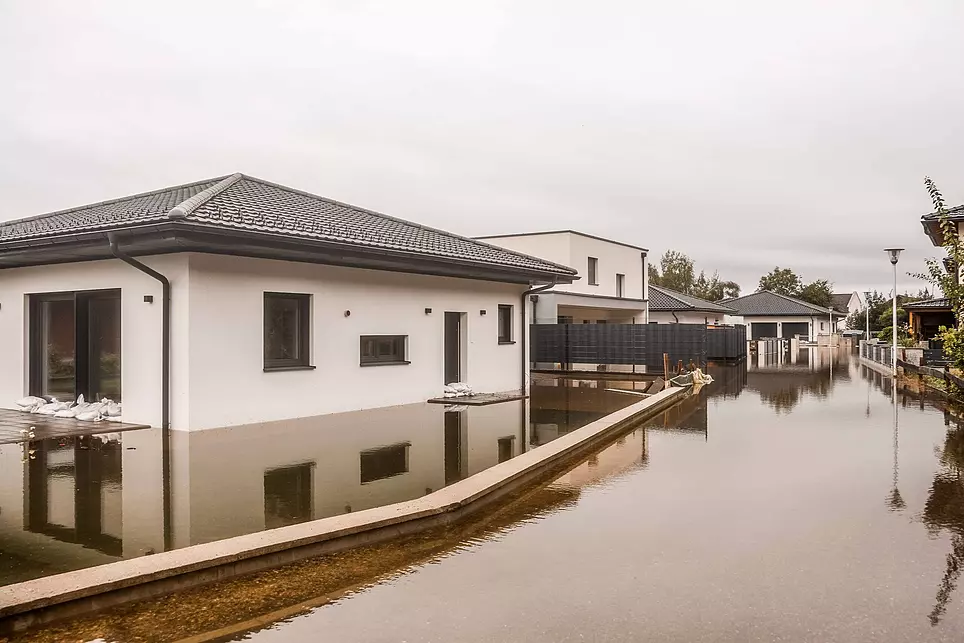 Hochwasser: Siedlung in Mauerkirchen in der Nacht evakuiert