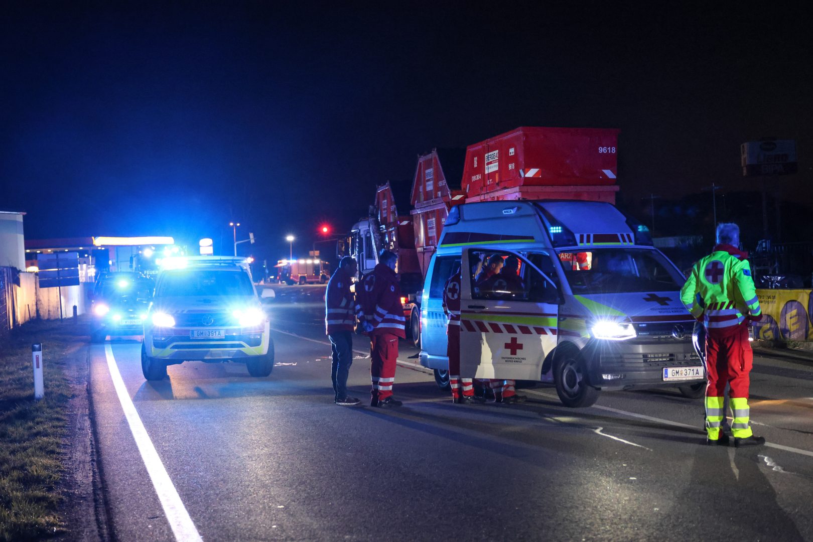 Fußgänger in Gmunden von LKW mitgeschleift