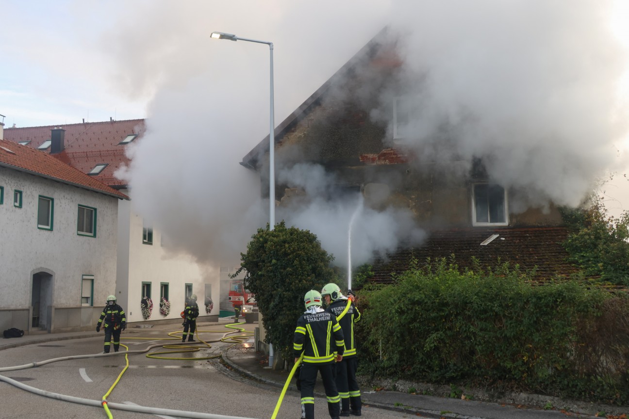 Tödlicher Wohnhausbrand in Thalheim bei Wels