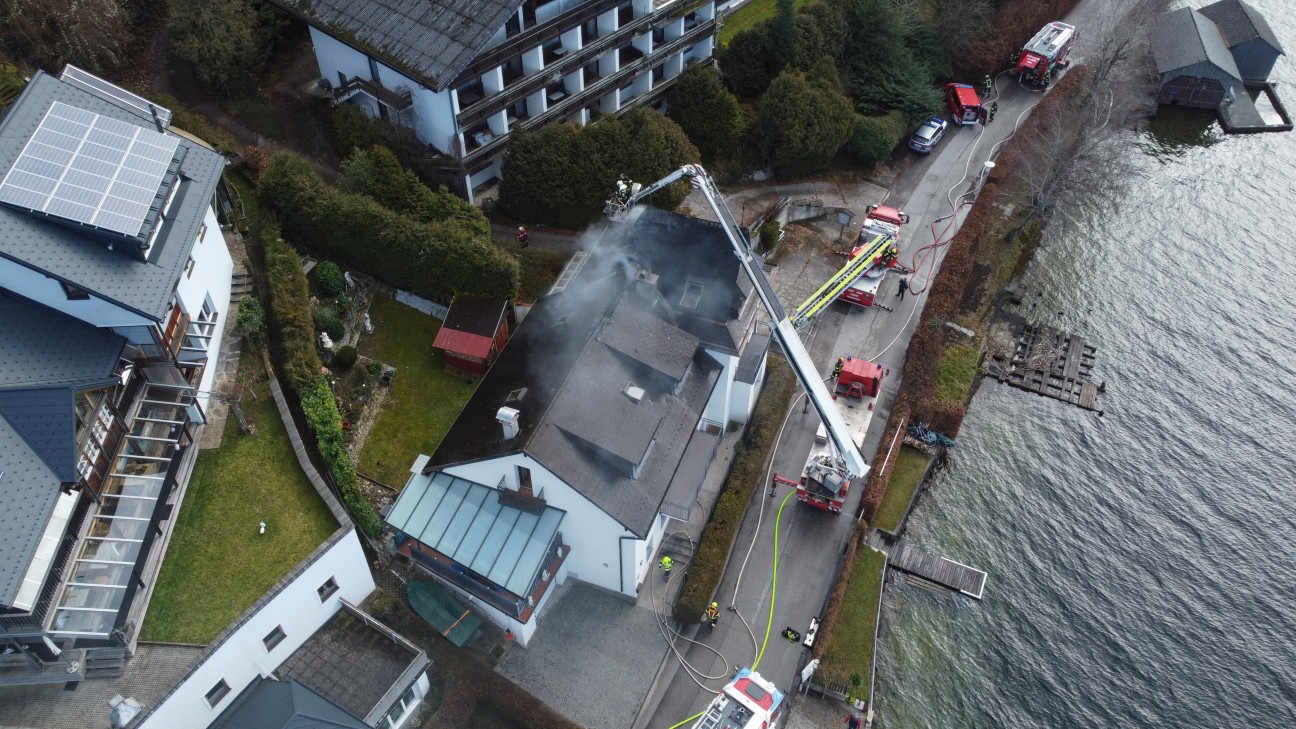 Dachstuhlbrand in Gmunden