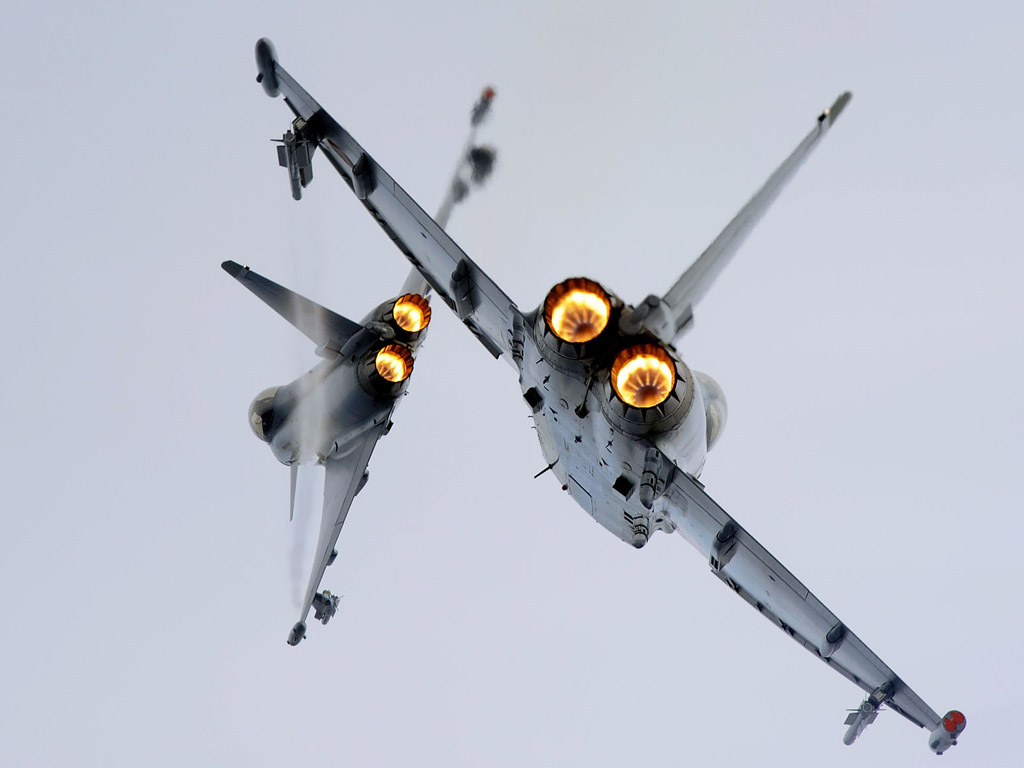 Es knallt: Überschalltraining der Eurofighter
