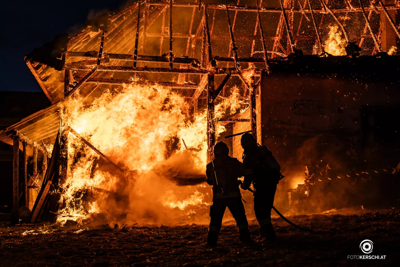 Zwei Feuerwehr Großeinsätze in OÖ