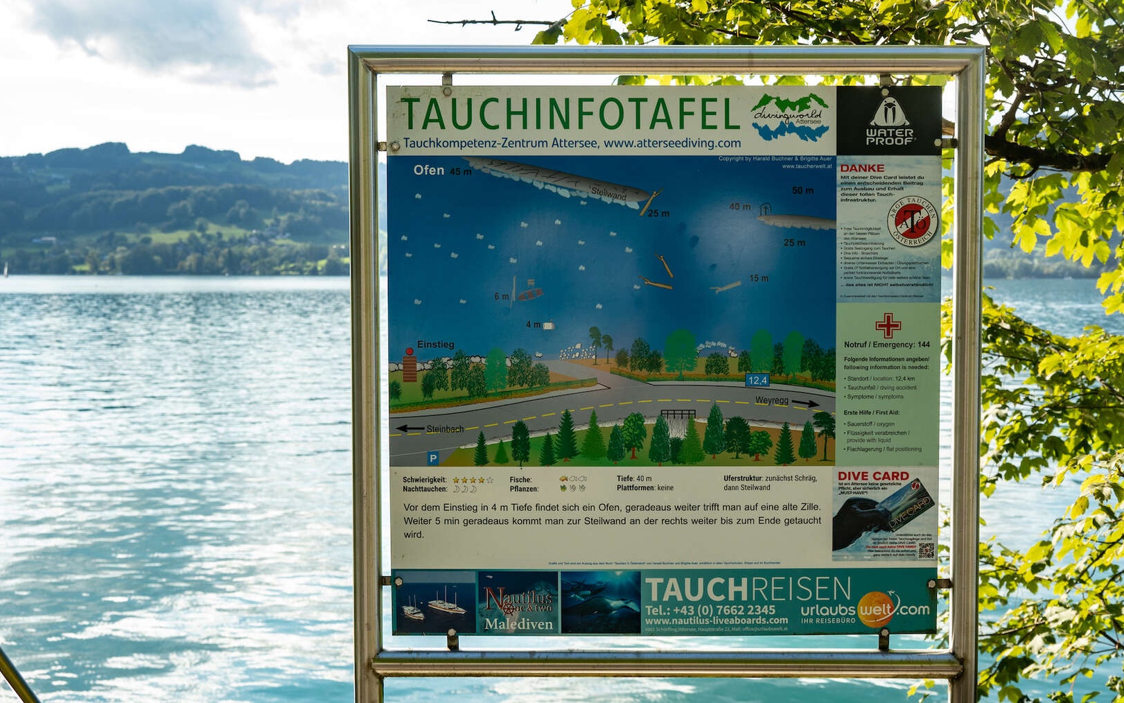 Wieder Tauchunfall im Attersee