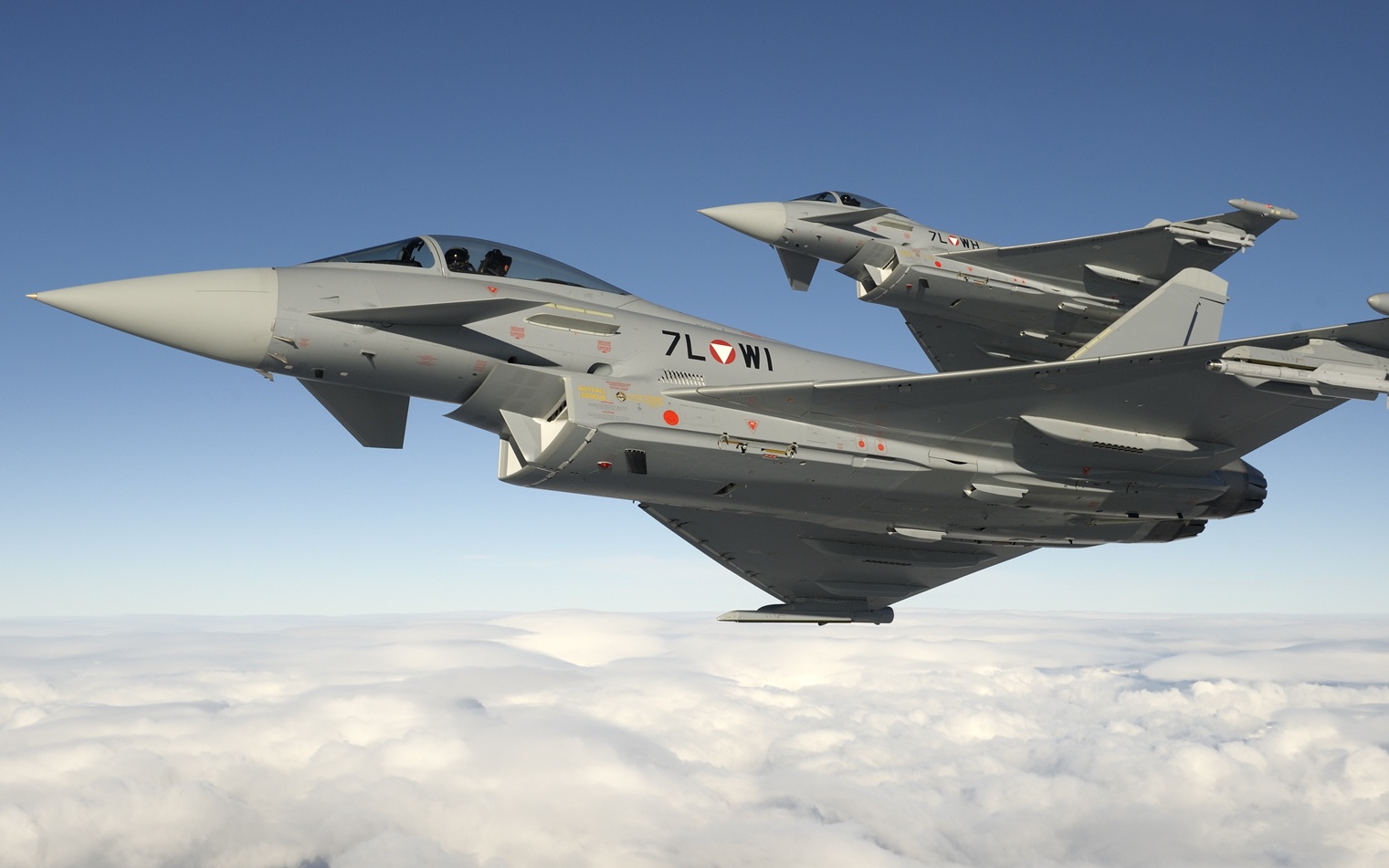 Eurofighter-Piloten trainieren