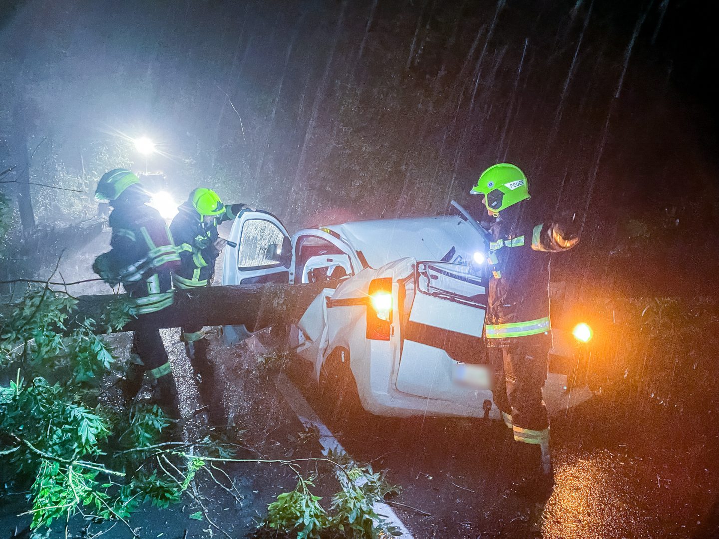 Heftige Gewitternacht in OÖ