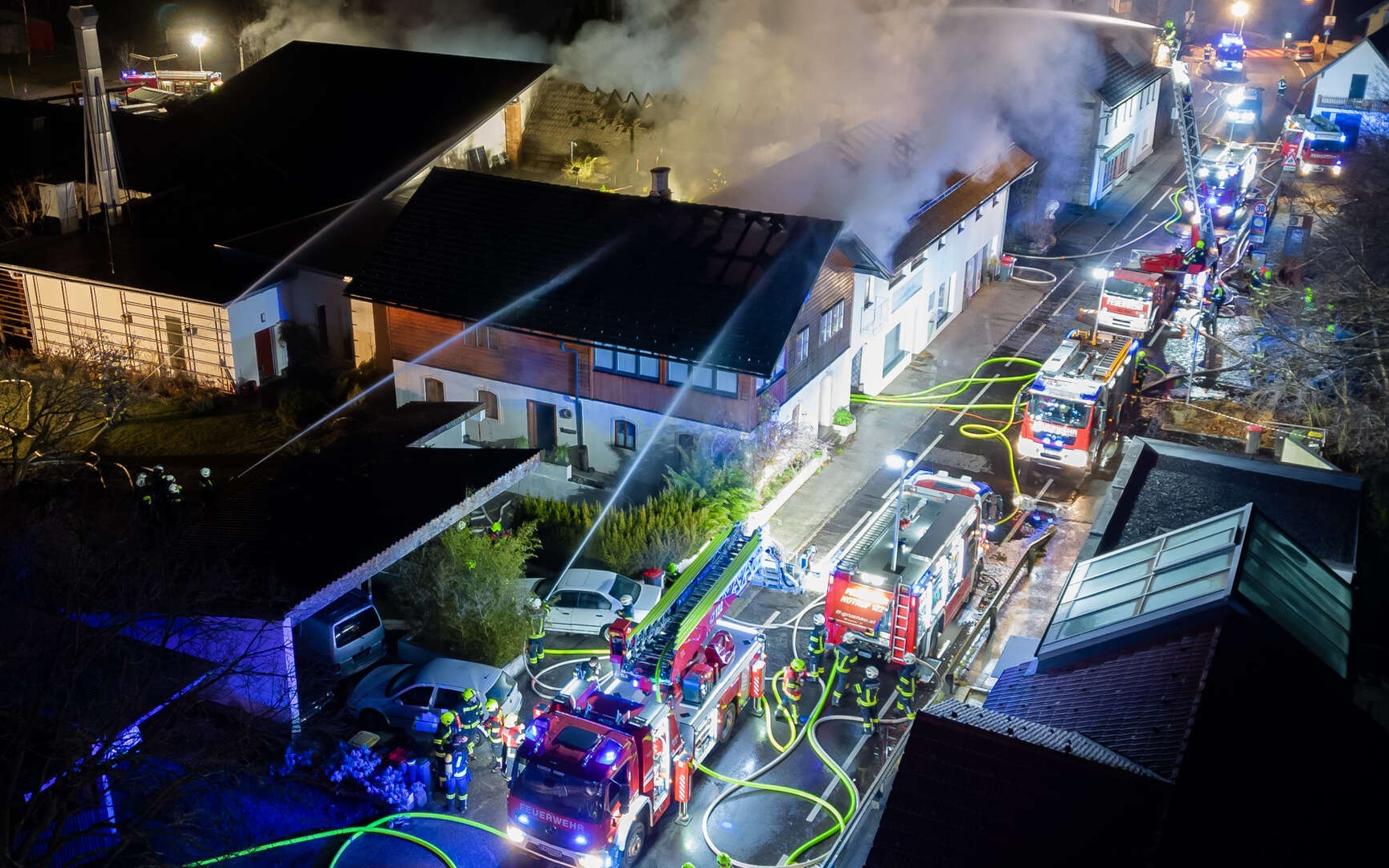 Großfeuer in Scharnstein