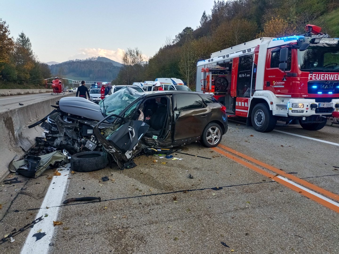 Frontalcrash in Micheldorf