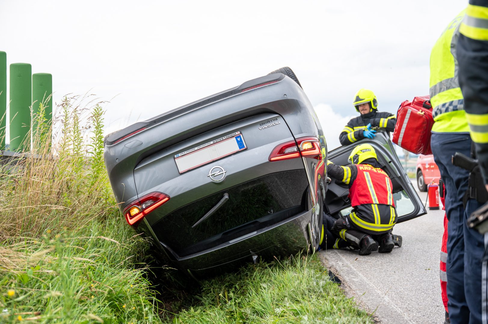 Mit fast 3 Promille im Straßengraben gelandet