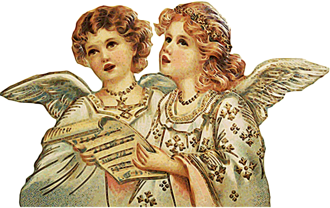 angel, singing, choral