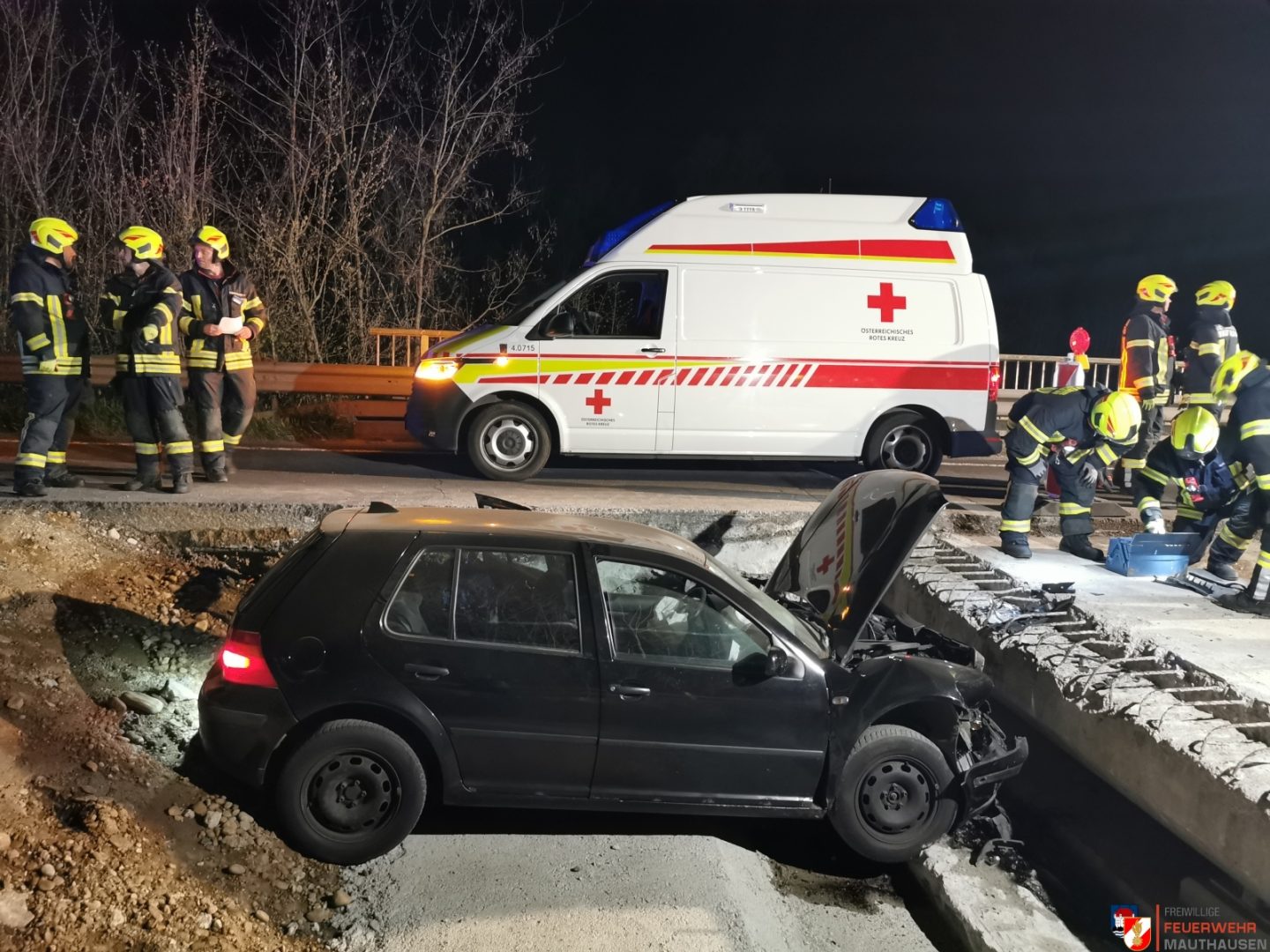 Kurioser Unfall in Mauthausen