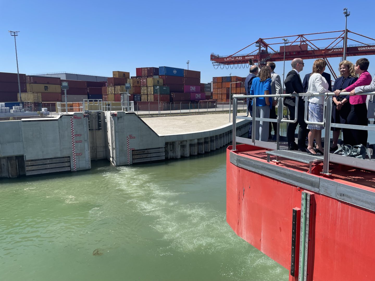 Hochwasserschutz im Linzer Hafen einsatzbereit!