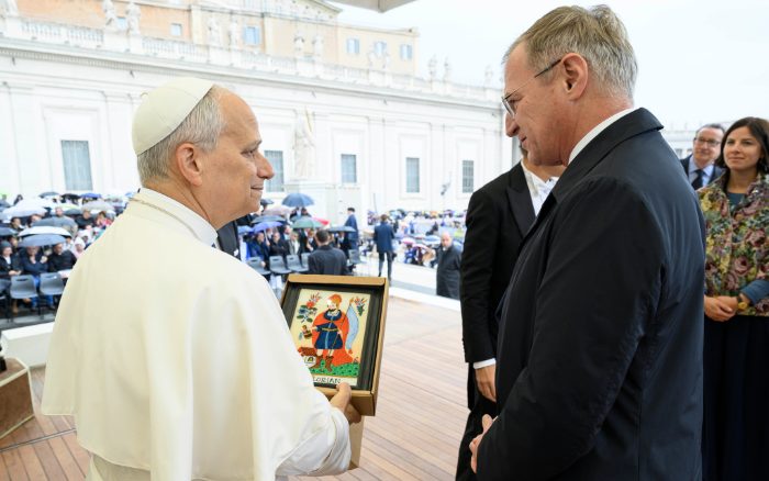 LH Stelzer bei Papst Leo in Rom