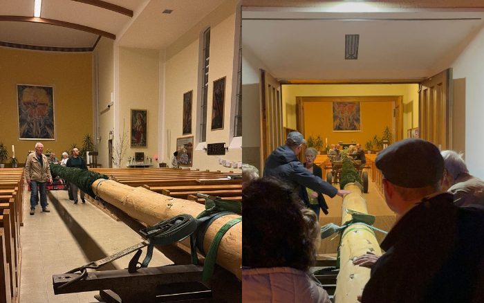Gestohlener Maibaum in Kirche versteckt