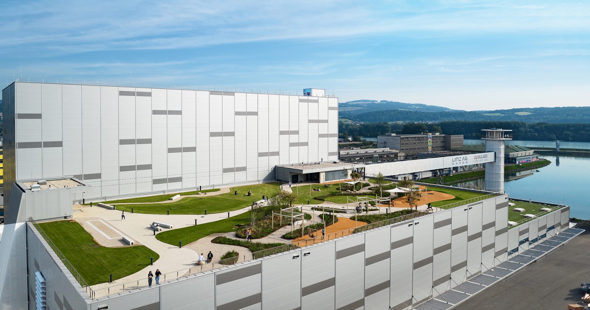 Neuer Hafenpark in Linz