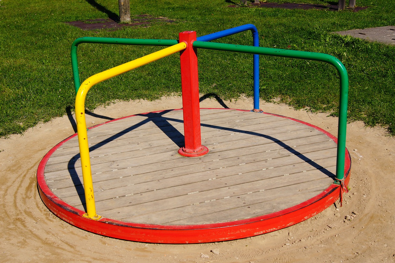 carousel, children's playground, federation, to play, hub