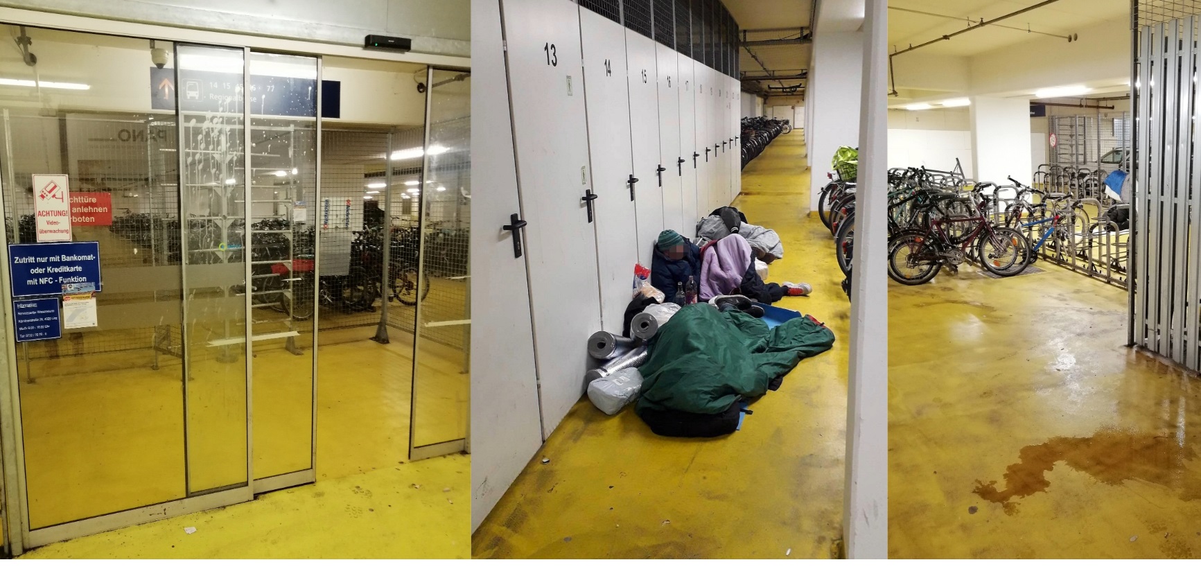 Fahrradgarage in Linz: Müll, Urin und Gestank