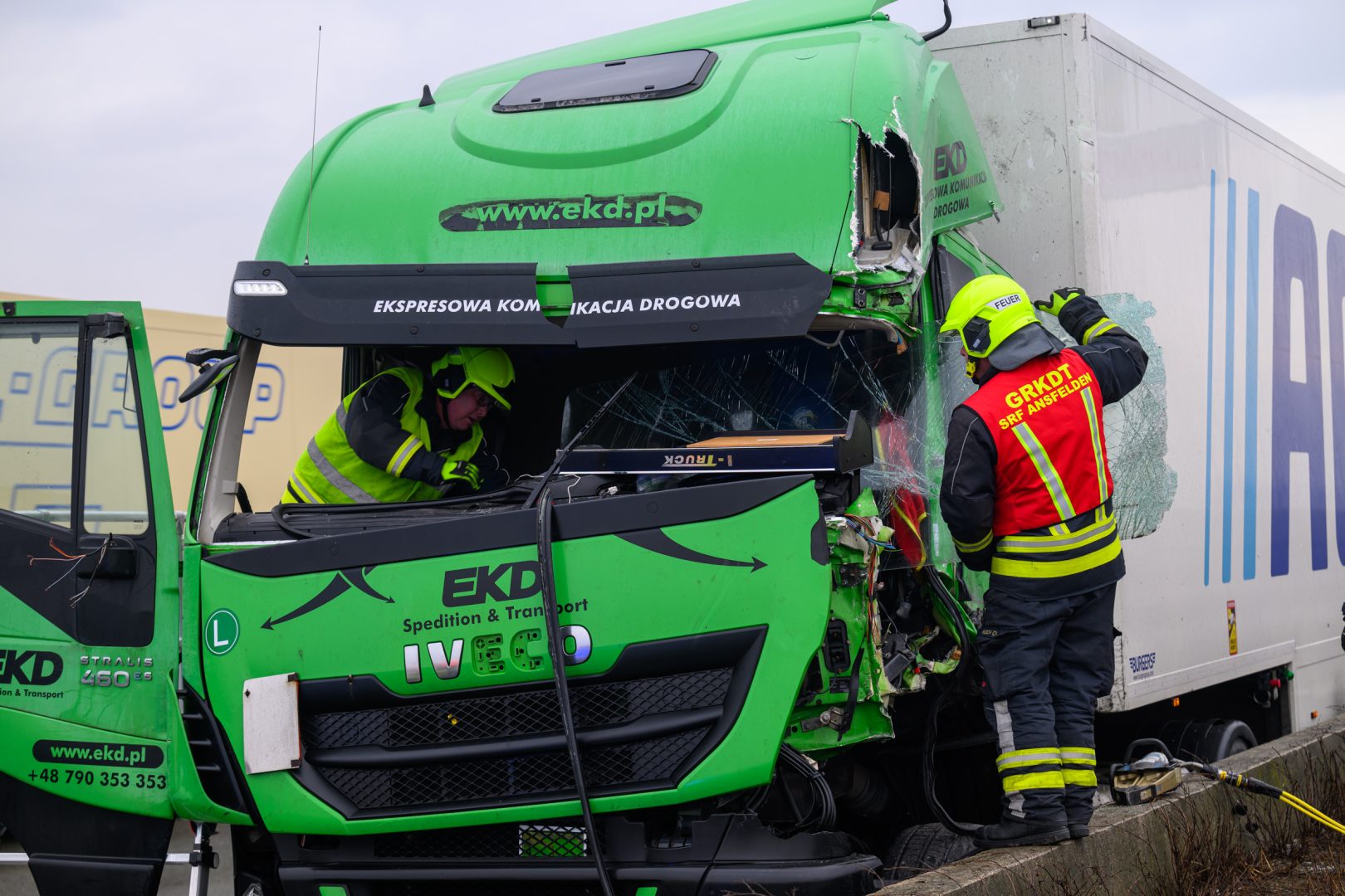 Schwerer LKW-Unfall heute Früh bei Traun